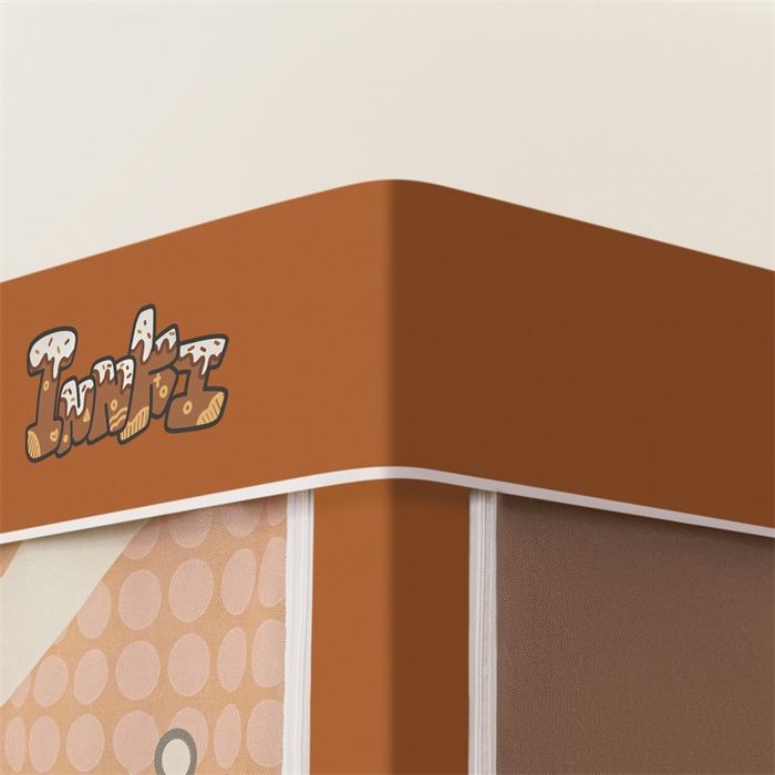 91家纺网 家纺一手货源 找家纺 卓尔居 2025新款学生遮光床帘涂层包边卡通系列 漫画猫猫