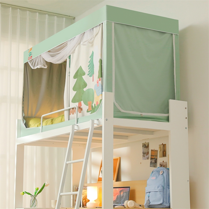 91家纺网 家纺一手货源 找家纺 卓尔居 2025新款学生遮光床帘涂层包边卡通系列 森林