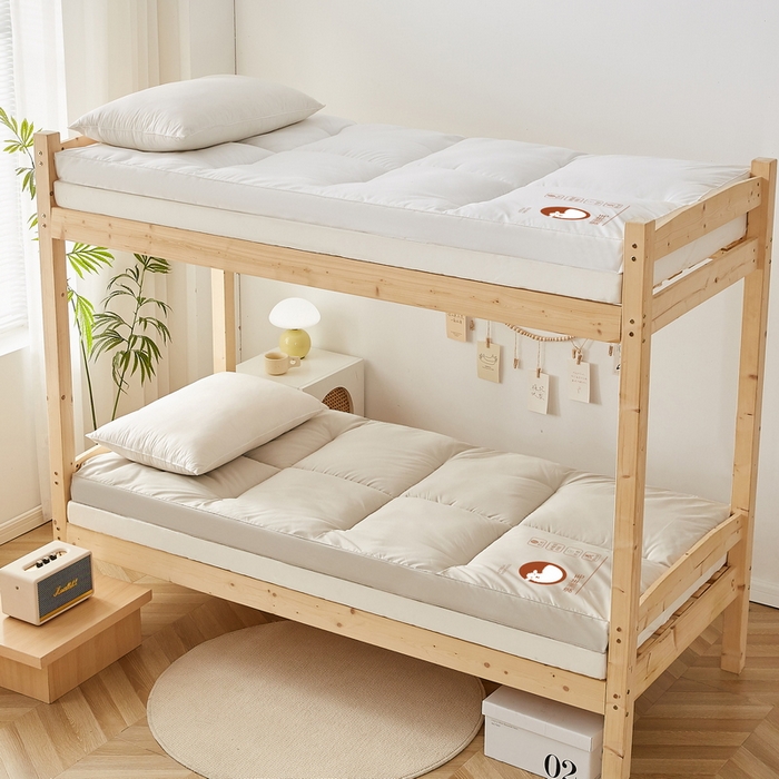 91家纺网 家纺一手货源 找家纺 卡派 2024新款羊毛立体软床垫单人床 灰色