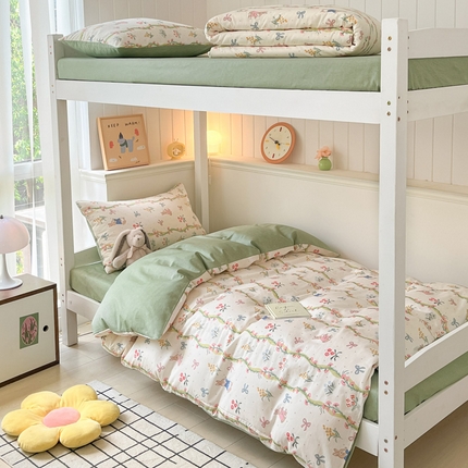 91家纺网 家纺一手货源 找家纺 （总）雅居纺 2024新款全棉印花学生季套件