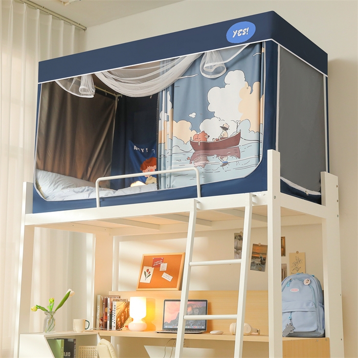 91家纺网 家纺一手货源 找家纺 卓尔居 2025新款学生遮光床帘涂层包边卡通系列 梦境巡游