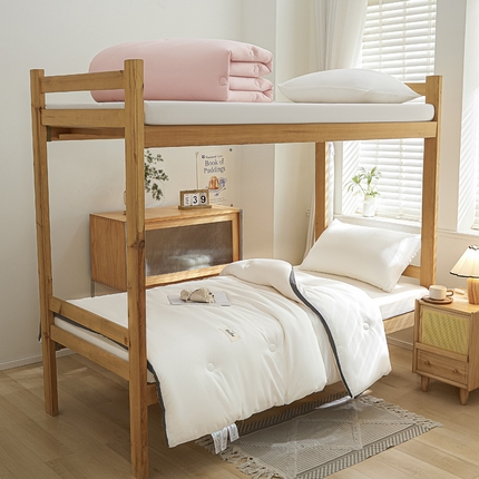 91家纺网 家纺一手货源 找家纺 （总）一加一 2025新款抗菌立体贴标单人宿舍被学生被