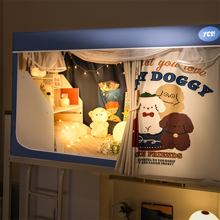 91家纺网 家纺一手货源 找家纺 （总）卓尔居 2025新款学生蚊帐遮光床帘涂层包边卡通系列