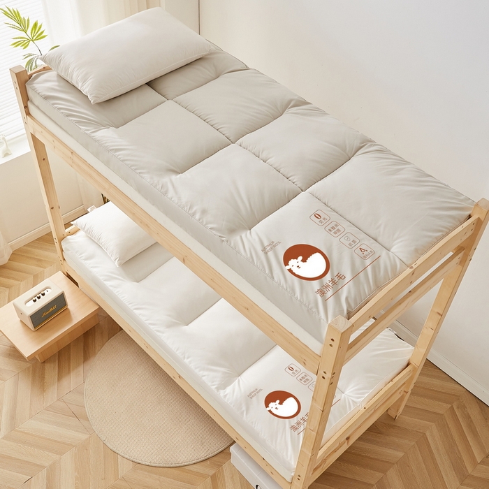 91家纺网 家纺一手货源 找家纺 卡派 2024新款羊毛立体软床垫单人床 灰色