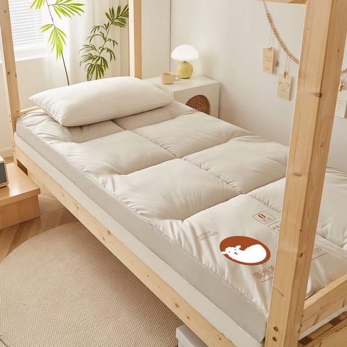 91家纺网 家纺一手货源 找家纺 卡派 2024新款羊毛立体软床垫单人床 灰色