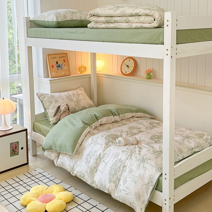 雅居纺 2024新款全棉印花学生季套件 奇遇森林