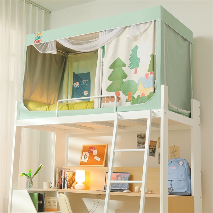 91家纺网 家纺一手货源 找家纺 卓尔居 2025新款学生遮光床帘涂层包边卡通系列 森林