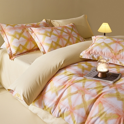 91家纺网 家纺一手货源 找家纺 （总）格里芬家纺 2025新款抽象彩绘全棉加厚磨毛纯棉印花四件套