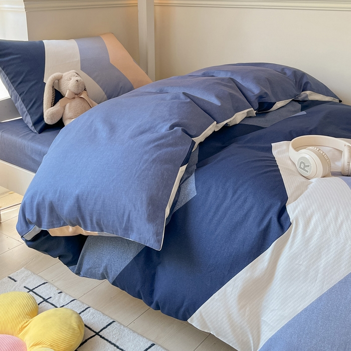 91家纺网 家纺一手货源 找家纺 雅居纺 2024新款全棉印花学生季套件 时尚潮流