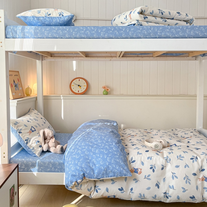 91家纺网 家纺一手货源 找家纺 雅居纺 2024新款全棉印花学生季套件 萌萌兔