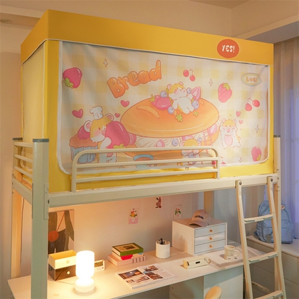 91家纺网 家纺一手货源 找家纺 （总）卓尔居 2025新款学生蚊帐遮光床帘涂层包边卡通系列