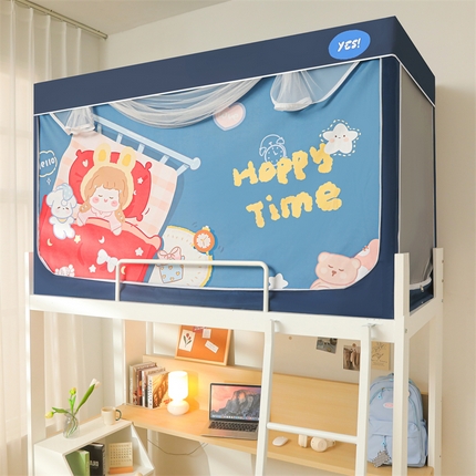 91家纺网 家纺一手货源 找家纺 （总）卓尔居 2025新款学生蚊帐遮光床帘涂层包边卡通系列