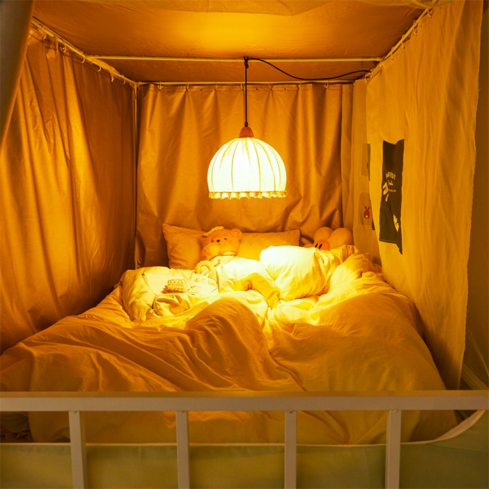 91家纺网 家纺一手货源 找家纺 卓尔居 2025新款学生遮光床帘涂层包边卡通系列 万物