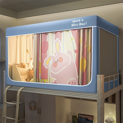 91家纺网 家纺一手货源 找家纺 （总）卓尔居 2025新款学生蚊帐遮光床帘涂层包边卡通系列