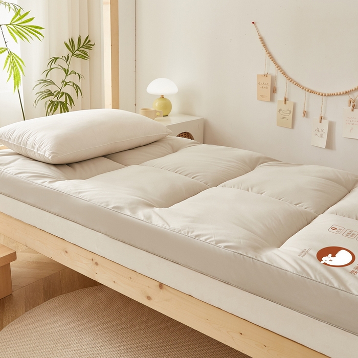 91家纺网 家纺一手货源 找家纺 卡派 2024新款羊毛立体软床垫单人床 灰色