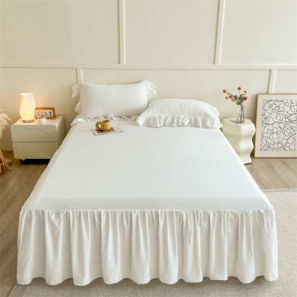 91家纺网 家纺一手货源 找家纺 （总）糯米猪家纺 2024新款全棉水洗棉床裙