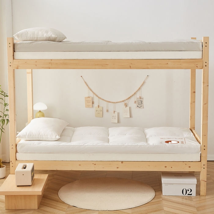 91家纺网 家纺一手货源 找家纺 卡派 2024新款羊毛立体软床垫单人床 白色