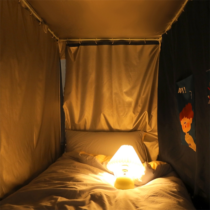 91家纺网 家纺一手货源 找家纺 卓尔居 2025新款学生遮光床帘涂层包边卡通系列 梦境巡游