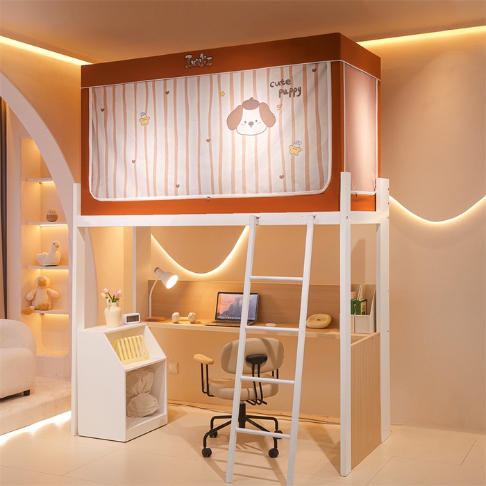 91家纺网 家纺一手货源 找家纺 卓尔居 2025新款学生遮光床帘涂层包边卡通系列 帕尼尼