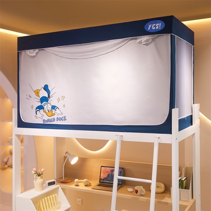 卓尔居 2025新款学生遮光床帘涂层包边卡通系列 唐老鸭