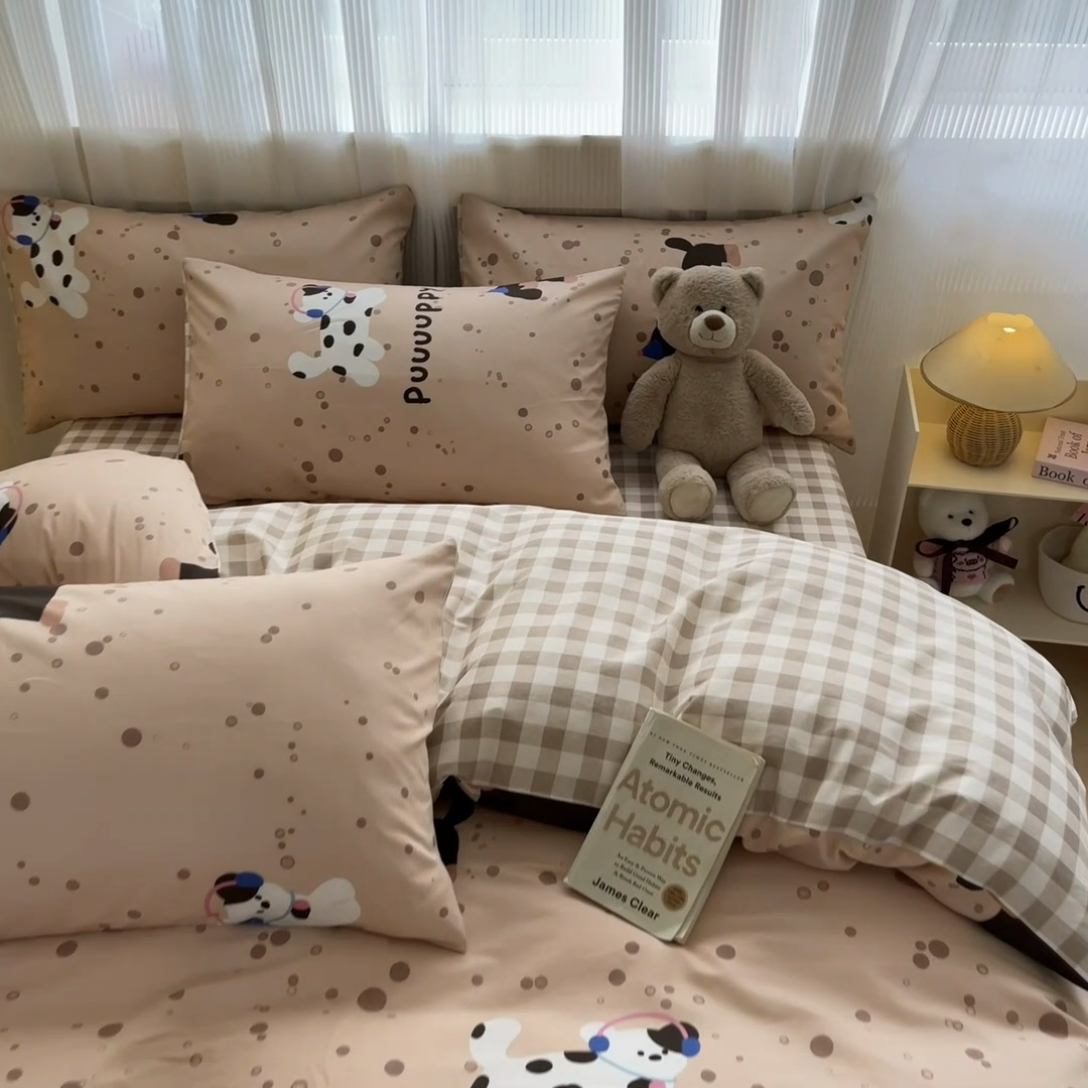 91家纺网 家纺一手货源 找家纺 （总）雅居纺 2024新款全棉印花四件套