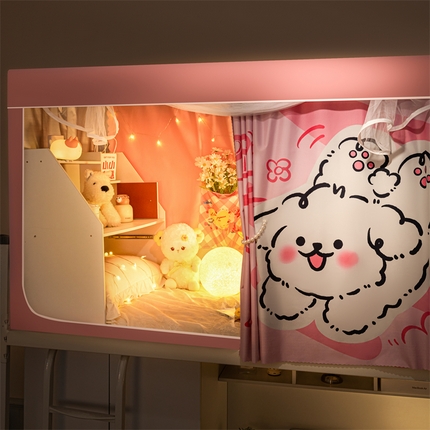 91家纺网 家纺一手货源 找家纺 （总）卓尔居 2025新款学生蚊帐遮光床帘涂层包边卡通系列