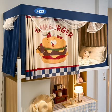 91家纺网 家纺一手货源 找家纺 （总）卓尔居 2025新款学生蚊帐遮光床帘涂层包边卡通系列