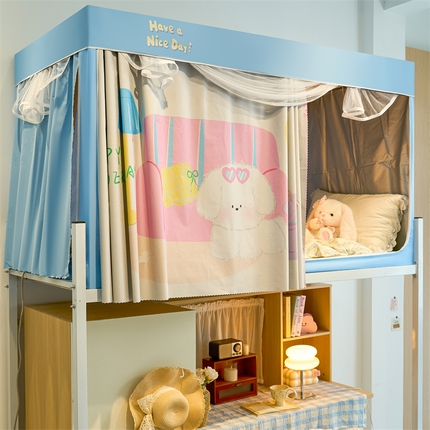 91家纺网 家纺一手货源 找家纺 （总）卓尔居 2025新款学生蚊帐遮光床帘涂层包边卡通系列