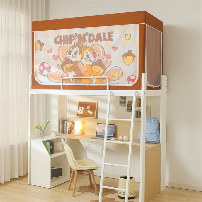 91家纺网 家纺一手货源 找家纺 卓尔居 2025新款学生遮光床帘涂层包边卡通IP系列 奇奇蒂蒂