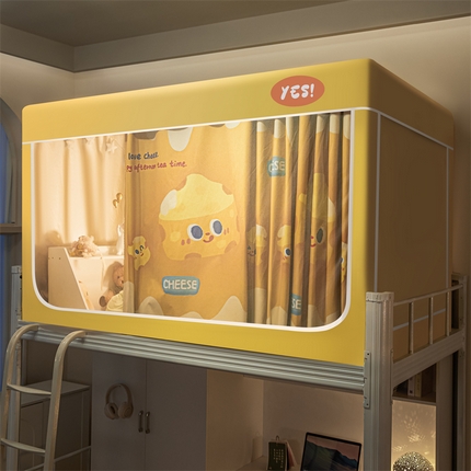 91家纺网 家纺一手货源 找家纺 （总）卓尔居 2025新款学生蚊帐遮光床帘涂层包边卡通系列