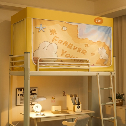 91家纺网 家纺一手货源 找家纺 （总）卓尔居 2025新款学生蚊帐遮光床帘涂层包边卡通系列