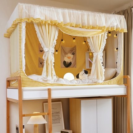 91家纺网 家纺一手货源 找家纺 （总）夏彩 2025新款学生宿舍拉链三开门防蚊防尘强遮光蚊帐-88605