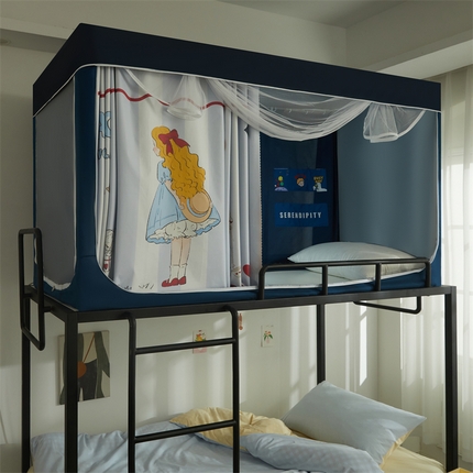 91家纺网 家纺一手货源 找家纺 （总）卓尔居 2025新款学生蚊帐遮光床帘涂层包边卡通系列