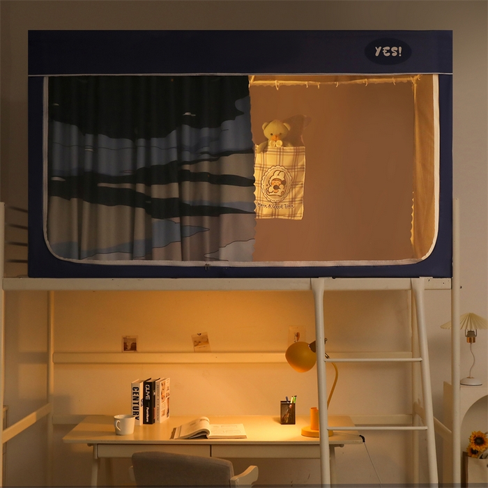 91家纺网 家纺一手货源 找家纺 卓尔居 2025新款学生遮光床帘涂层包边卡通系列 无名