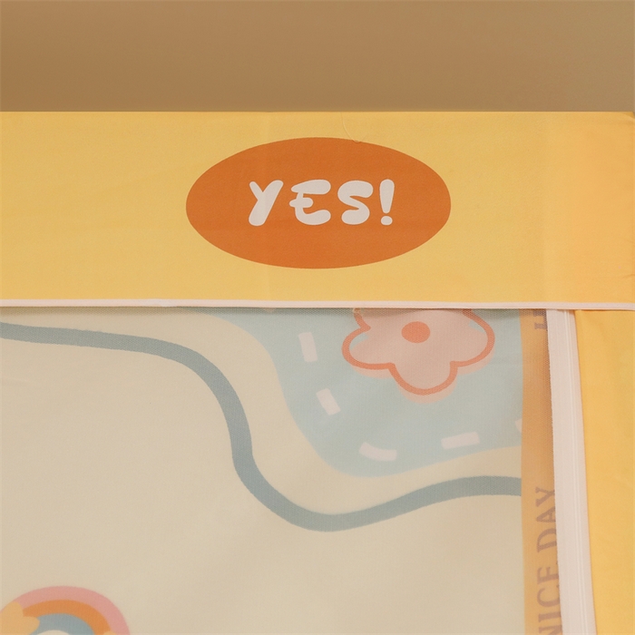 91家纺网 家纺一手货源 找家纺 卓尔居 2025新款学生遮光床帘涂层包边卡通系列 气泡熊