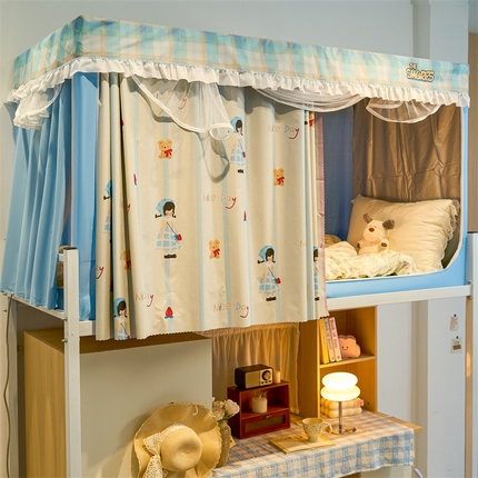 91家纺网 家纺一手货源 找家纺 （总）卓尔居 2025新款学生蚊帐遮光床帘涂层花边卡通系列