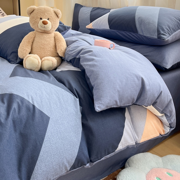 91家纺网 家纺一手货源 找家纺 雅居纺 2024新款全棉印花四件套 时尚潮流