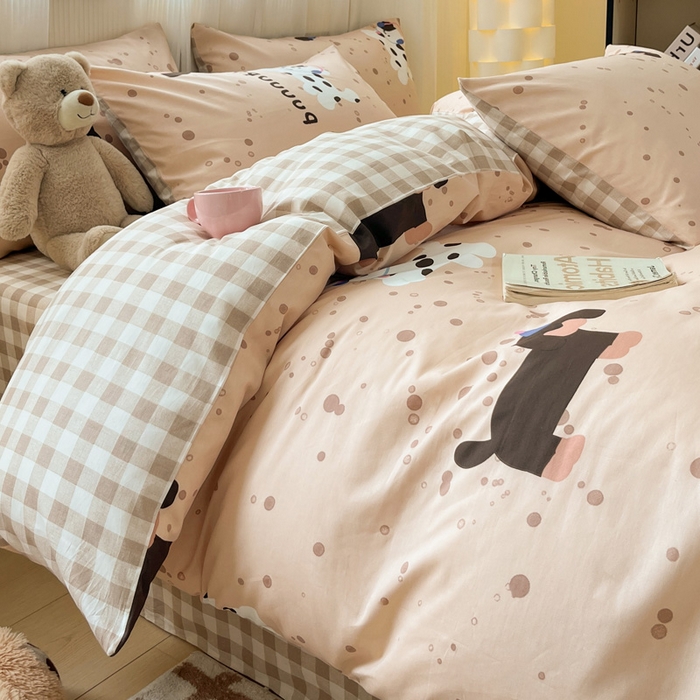 91家纺网 家纺一手货源 找家纺 （总）雅居纺 2024新款全棉印花四件套