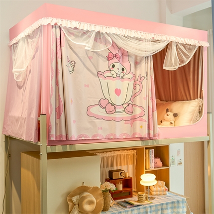 91家纺网 家纺一手货源 找家纺 （总）卓尔居 2025新款学生蚊帐遮光床帘涂层包边卡通IP系列