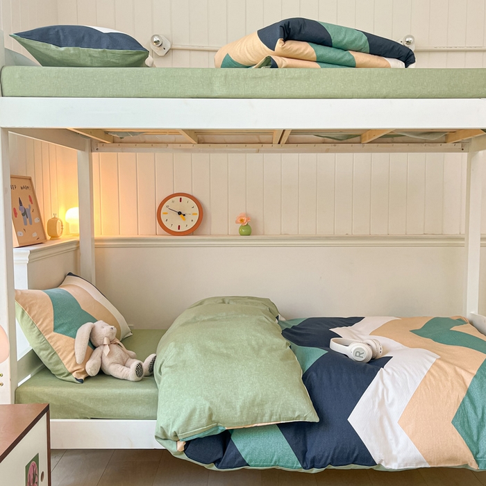 91家纺网 家纺一手货源 找家纺 雅居纺 2024新款全棉印花学生季套件 波浪世界