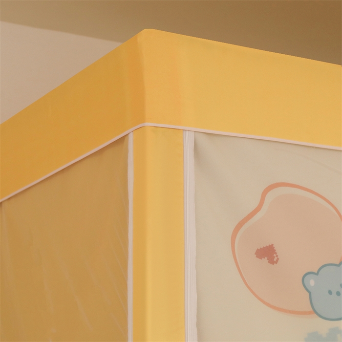 91家纺网 家纺一手货源 找家纺 卓尔居 2025新款学生遮光床帘涂层包边卡通系列 气泡熊