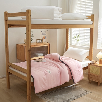 91家纺网 家纺一手货源 找家纺 （总）一加一 2025新款抗菌立体贴标单人宿舍被学生被