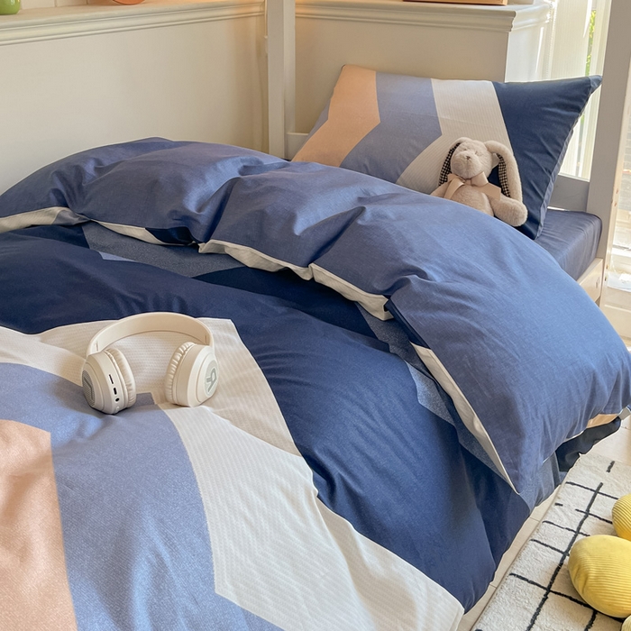 91家纺网 家纺一手货源 找家纺 雅居纺 2024新款全棉印花学生季套件 时尚潮流