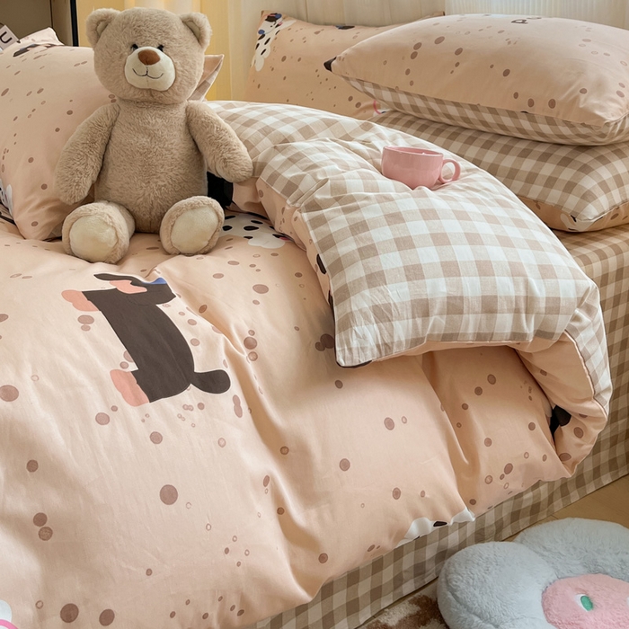 91家纺网 家纺一手货源 找家纺 （总）雅居纺 2024新款全棉印花四件套