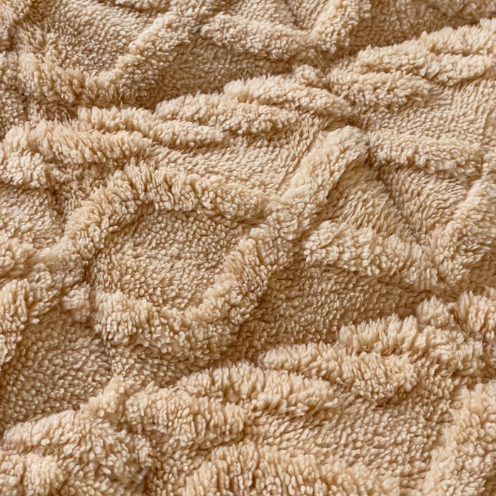 91家纺网 家纺一手货源 找家纺 米柳家纺 2024新款塔芙绒夹棉垫子 咖色