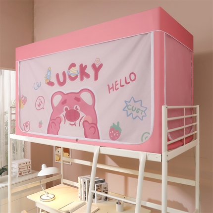 91家纺网 家纺一手货源 找家纺 （总）卓尔居 2025新款学生蚊帐遮光床帘涂层包边卡通IP系列