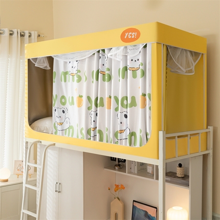 91家纺网 家纺一手货源 找家纺 （总）卓尔居 2025新款学生蚊帐遮光床帘涂层包边卡通系列