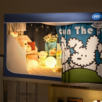 91家纺网 家纺一手货源 找家纺 （总）卓尔居 2025新款学生蚊帐遮光床帘涂层包边卡通系列