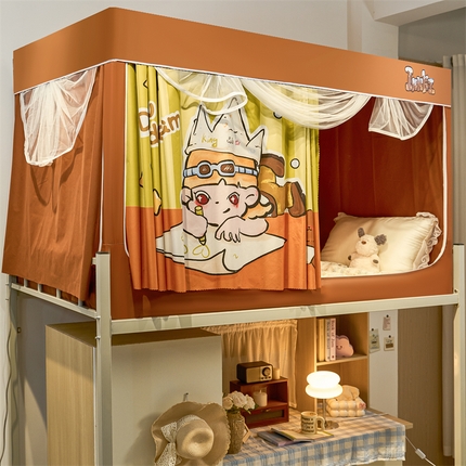 91家纺网 家纺一手货源 找家纺 （总）卓尔居 2025新款学生蚊帐遮光床帘涂层包边卡通系列