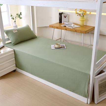 91家纺网 家纺一手货源 找家纺 （总）雨彤家纺 2024新款A类云朵棉纯色学生宿舍床单